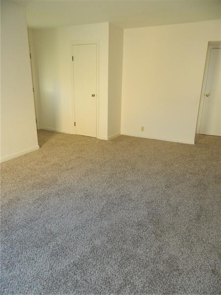large living room with new carpet