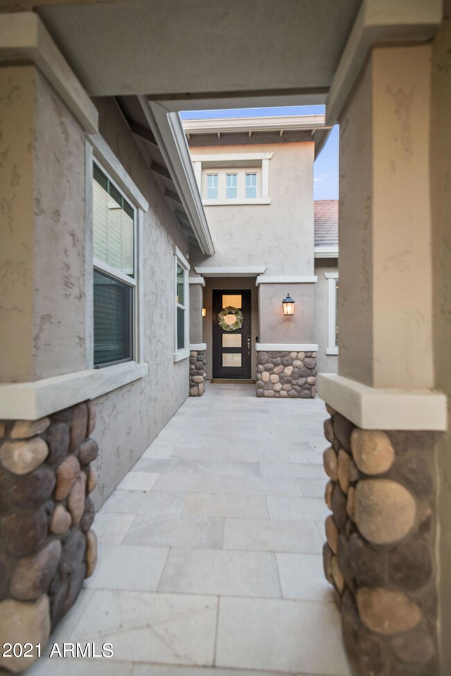 Entrance to home and courtyard