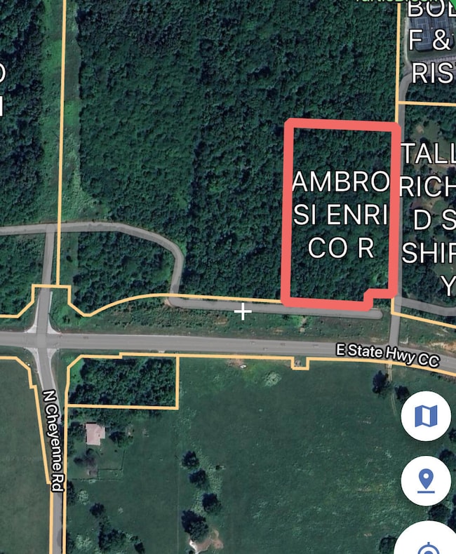 Aerial of lot lines