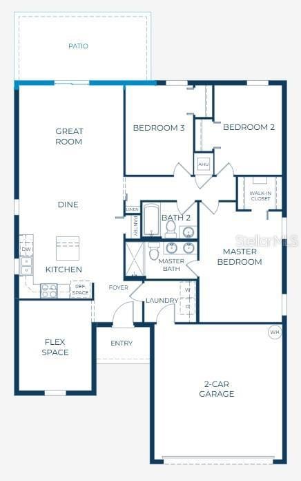 Floor Plan - Model home - actual features may vary.