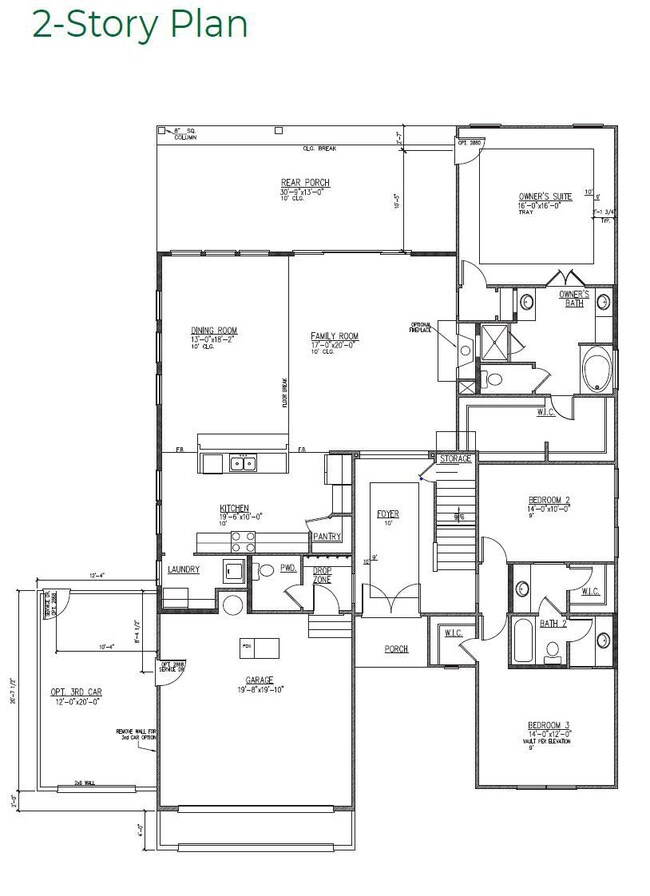 Citadel 2 Story Plan 1st floor
