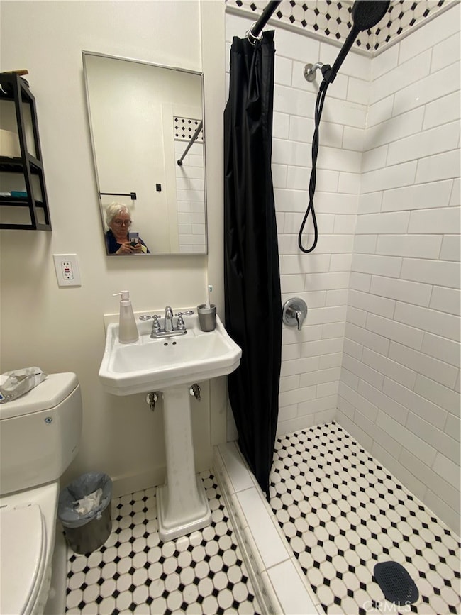 Newer bathroom - shower and flooring
