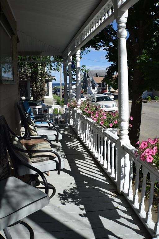 Main house spacious front porch with...