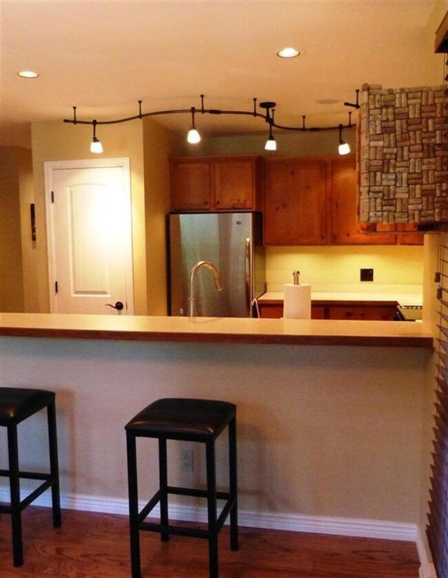 Newer cabinets and lighting and stainles