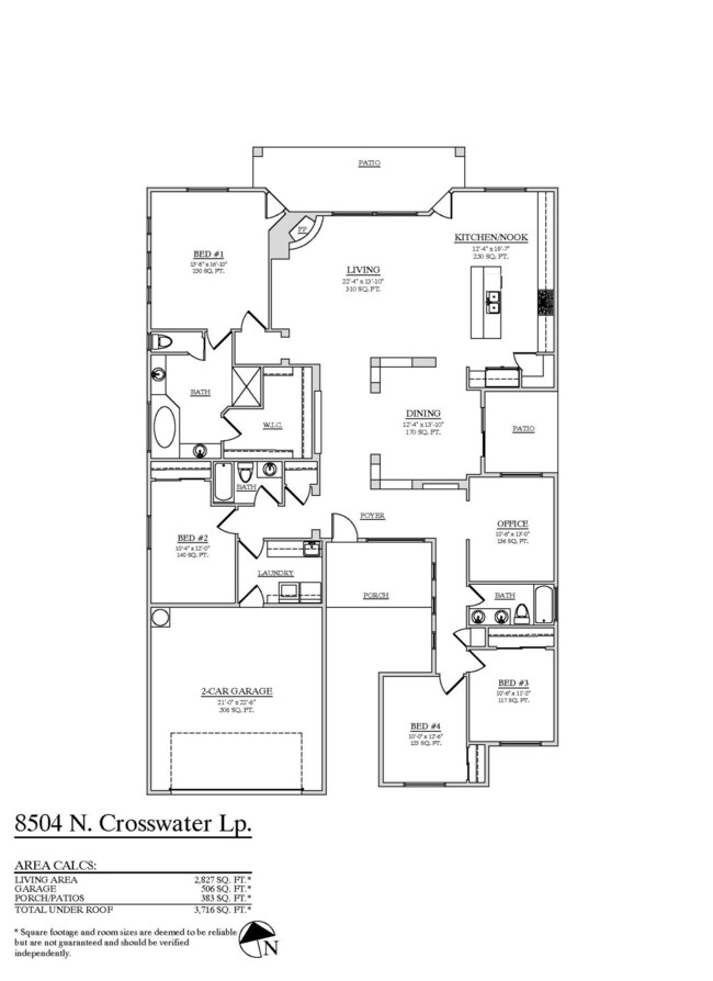 8504 N Crosswater Lp Floor Plan
