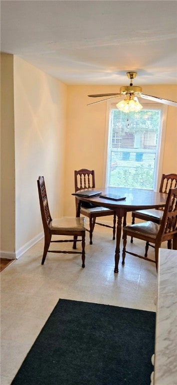 Dining area off kitchen