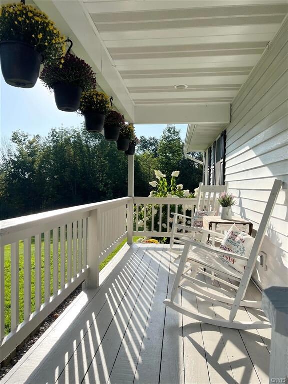 Open covered front porch.