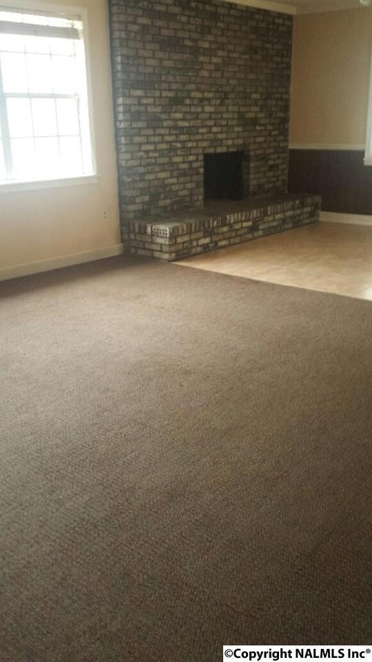 Large fireplace in the great room.