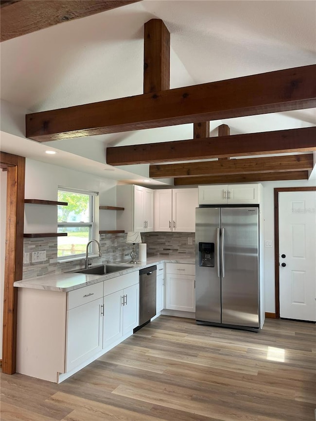 Gorgeous open rafters