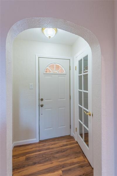 Beautiful Foyer with Glass Closet Door