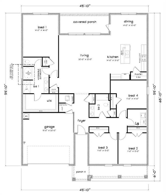 View of floor plan / room layout