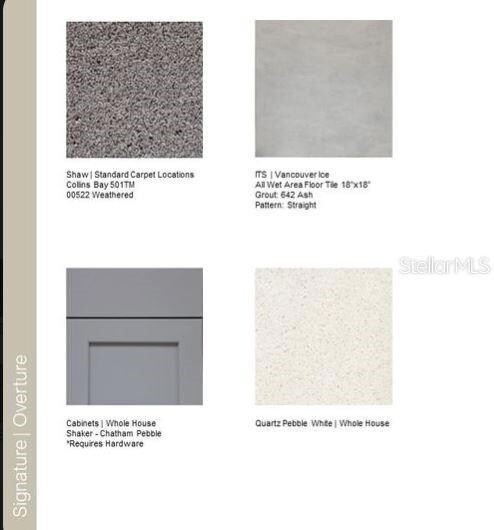 Design options added include: tile flooring throughout the main floor, all appliances and window coverings.