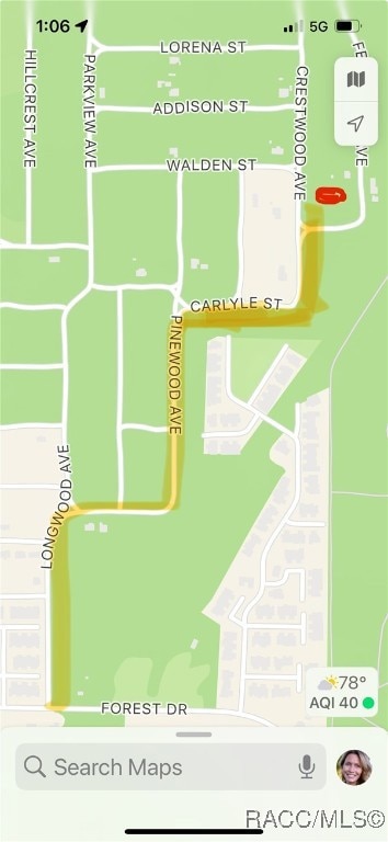 Directions to property, The cross street is Walden