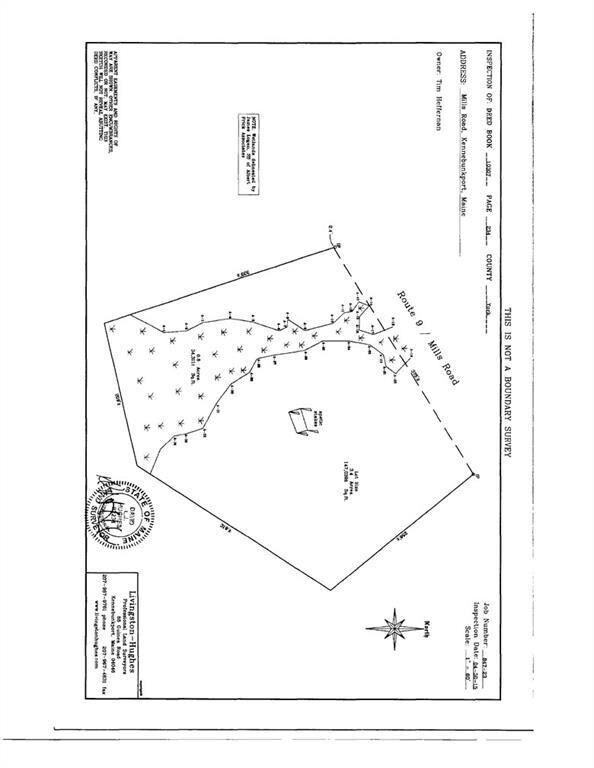 Survey - showing large 3+ acre lot...