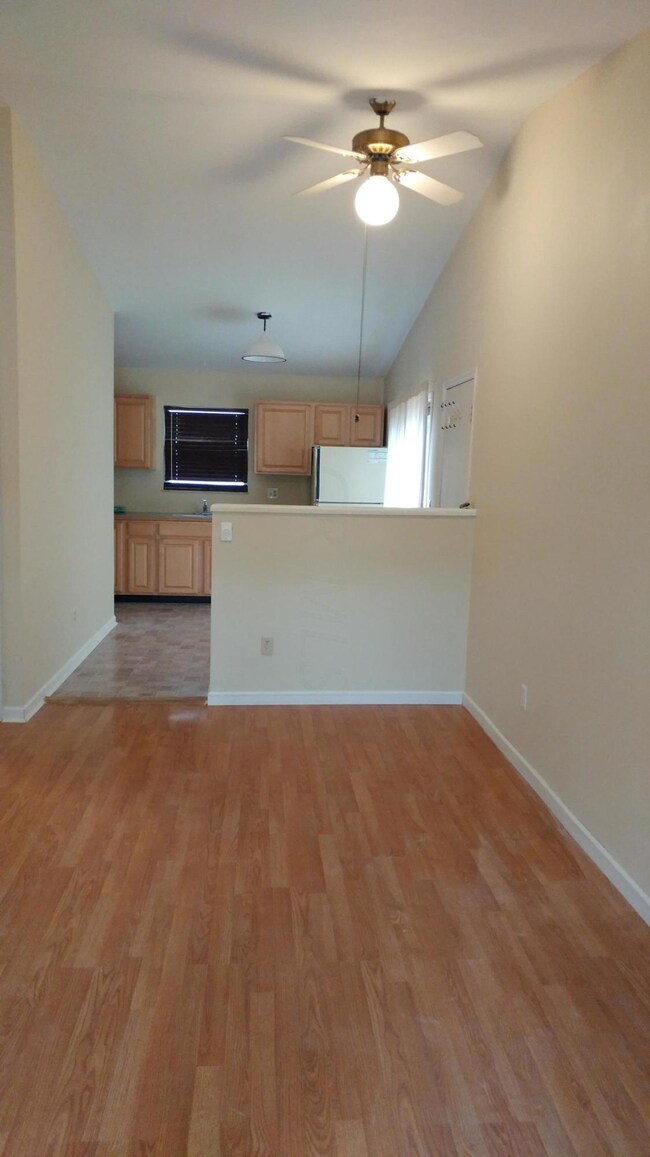 Living room toward kitchen