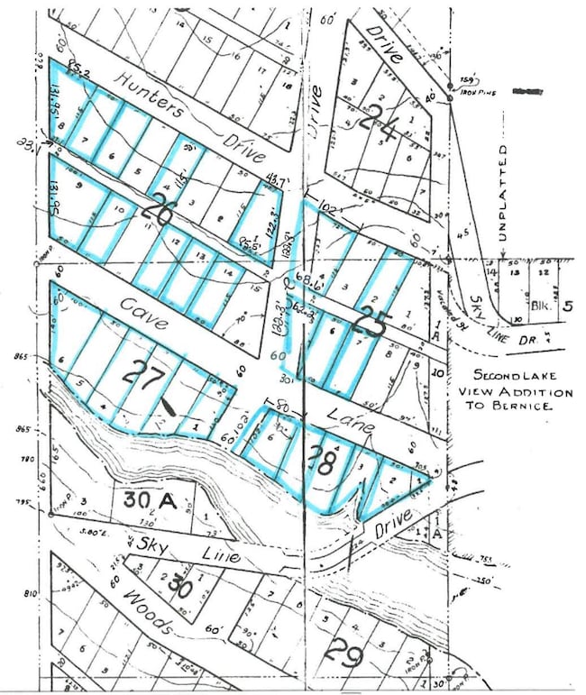 Plot Map w/ highlighted lots
