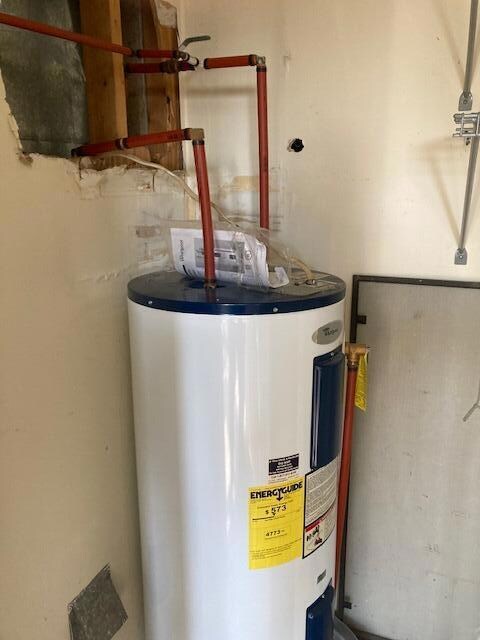 Hot Water Haeter in Storage Closet