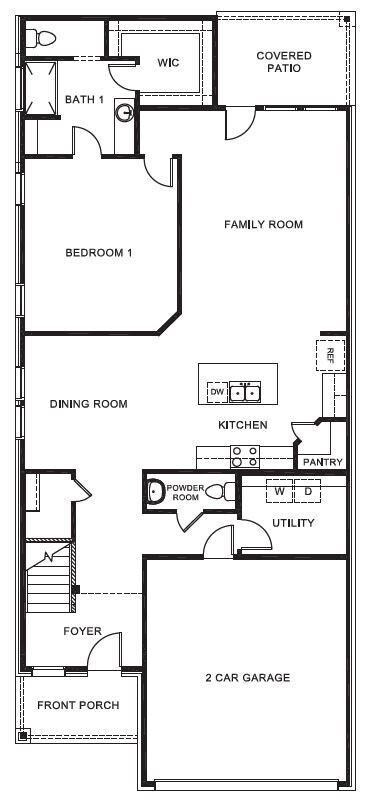 D.R. Horton's Renae floorplan - 1st story