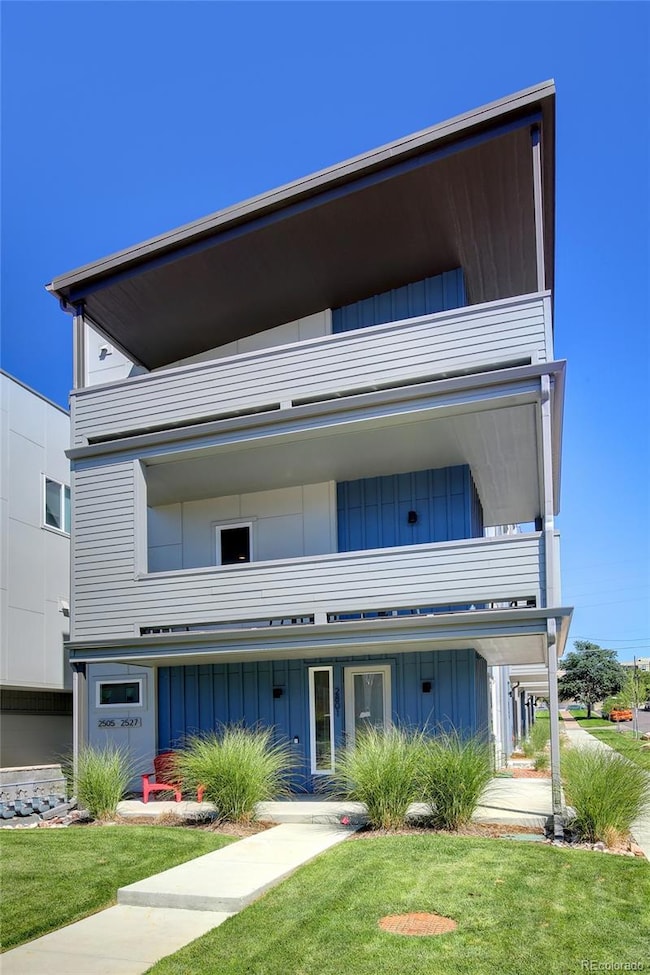 2801 W 25th Ave on the corner of 25th and Decatur. This fabulous corner residence features only one shared wall and 3 additional living spaces outside.