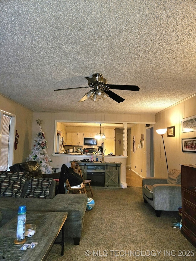 Living looking into kitchen when you enter the fro