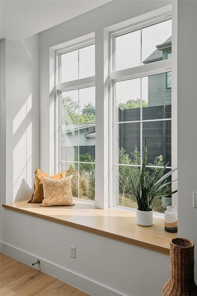 Detailed view of wood finished floors