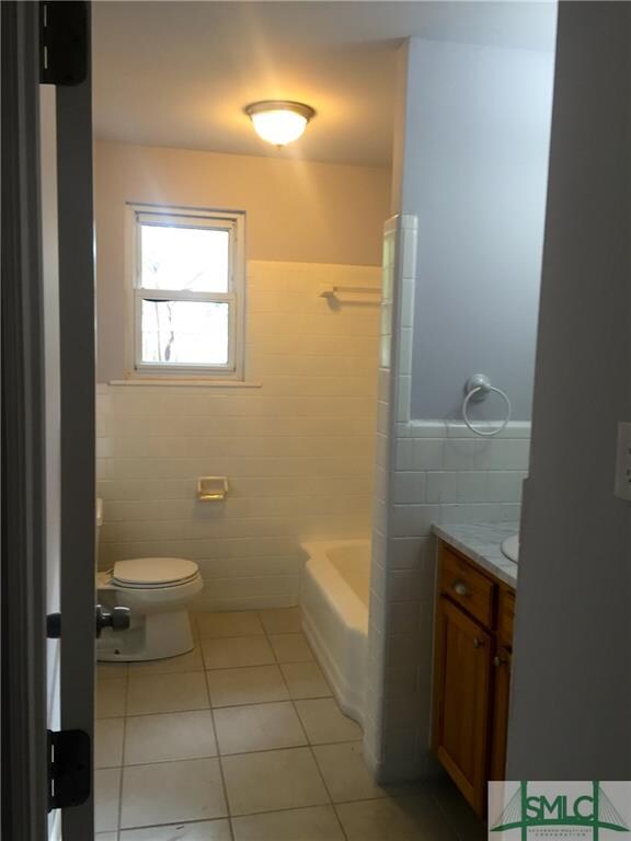 One of two full baths