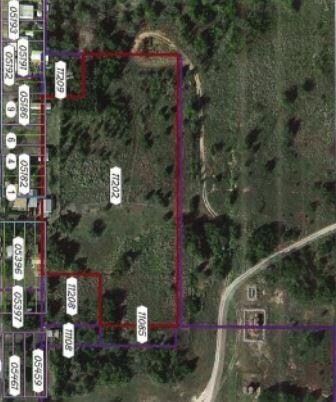 Plot is outlined in red, additional .2 acres is th