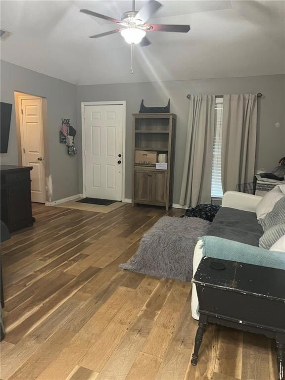 Living room view from kitchen. Open floorplan with