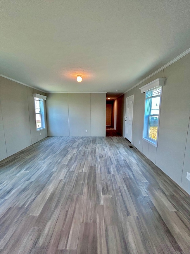 View of family room from kitchen.