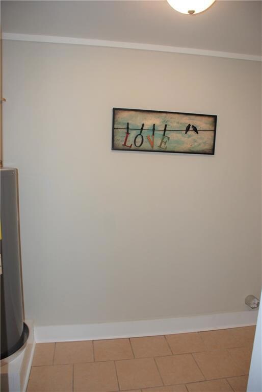 Washroom with room for Washer and Dryer inside off kitchen