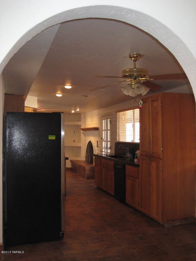 Looking into the kitchen.
