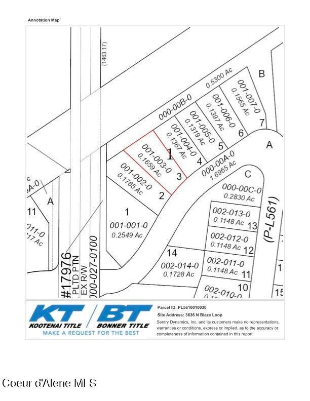 3636 Blaze map