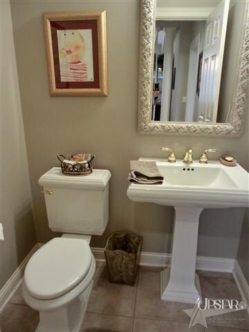 Main floor half bath