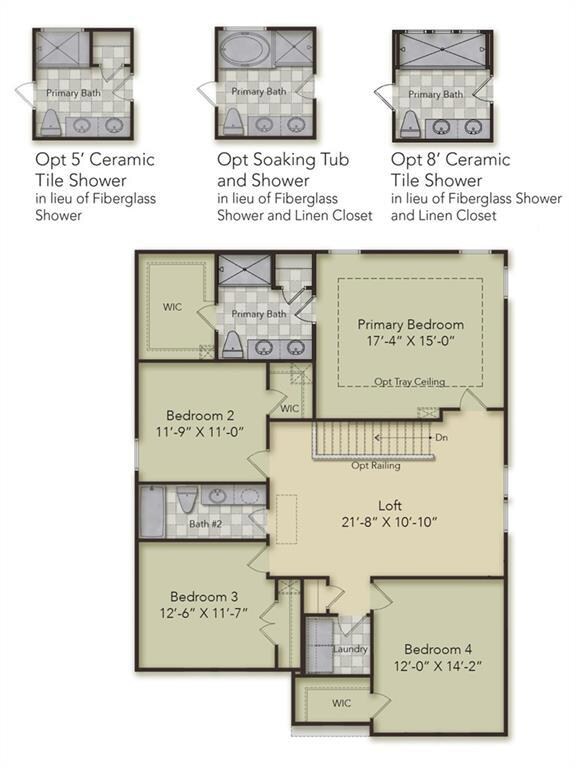 SECOND FLOOR - This home includes the ceramic tile