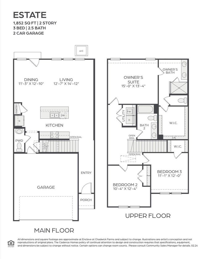 Our new Estate floor plan features a wonderful mai