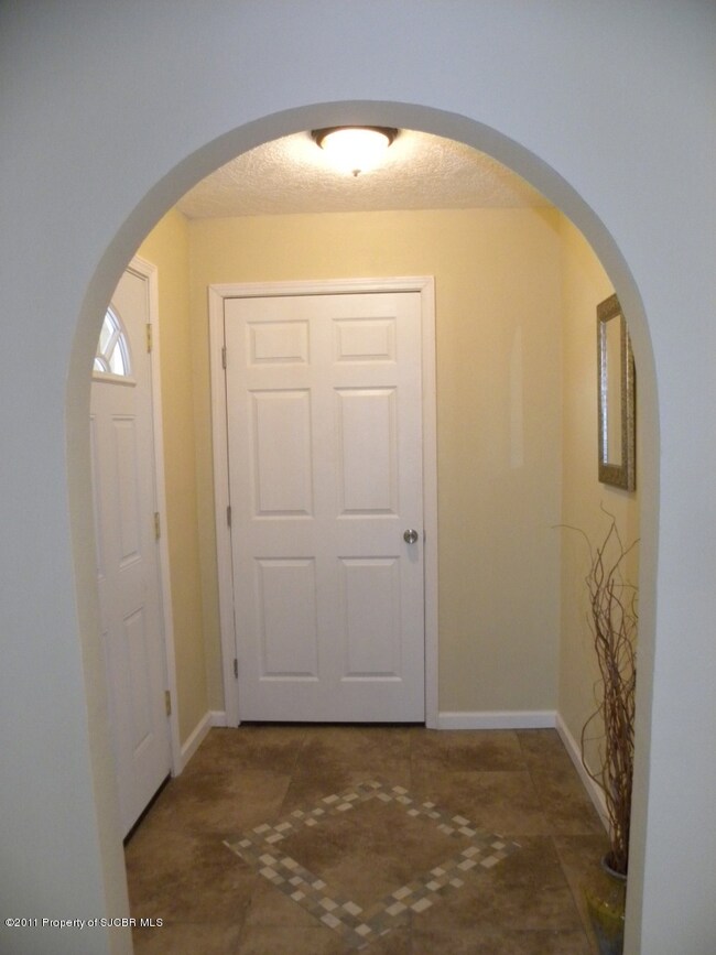 Tiled entryway
