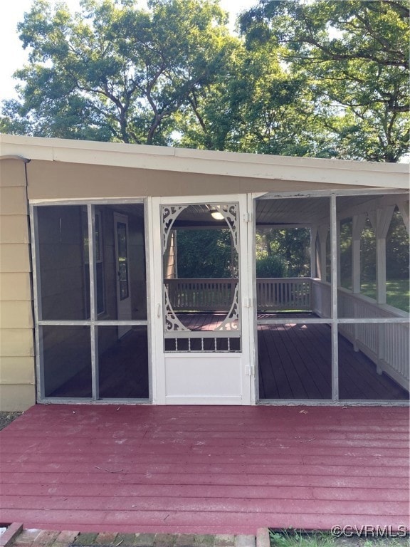 Screened back porch.