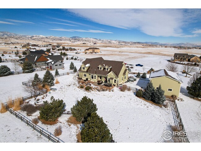 Ariel view from back of the home