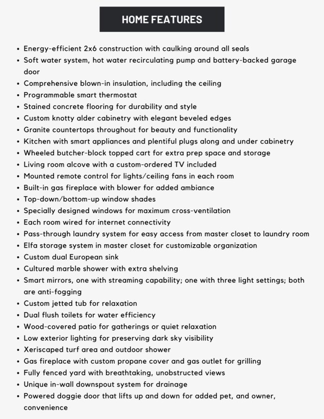 Features List