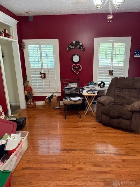 Family room right off the kitchen.