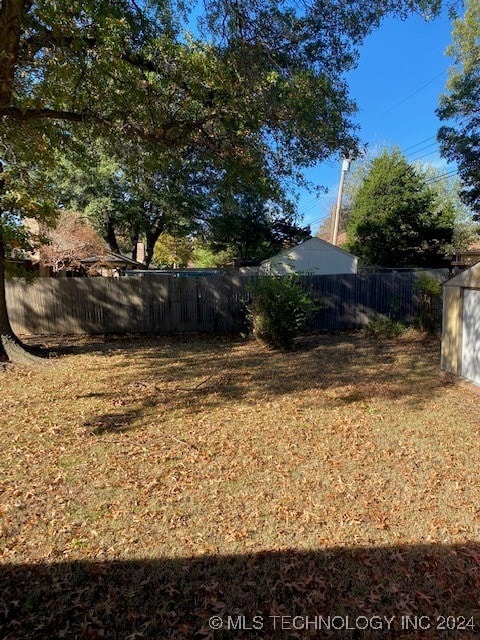 Fenced yard