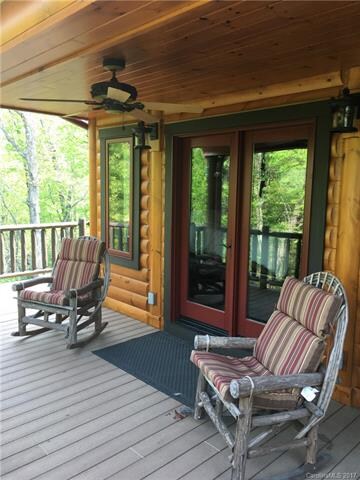 These doors lead out of the master bedroom onto th