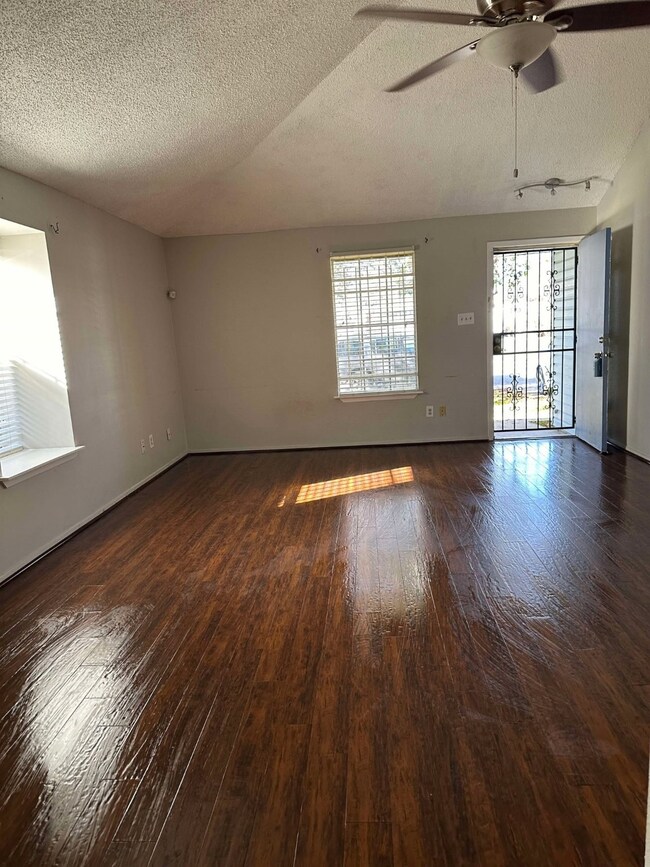 Living facing front door