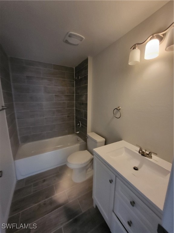 Bathroom featuring visible vents, toilet, shower /