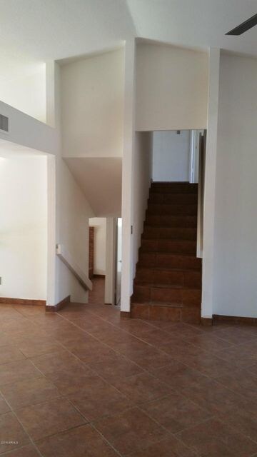 upstairs