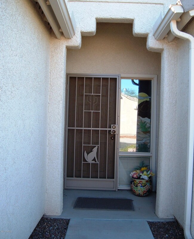 Covered Entry with Security/Screen door