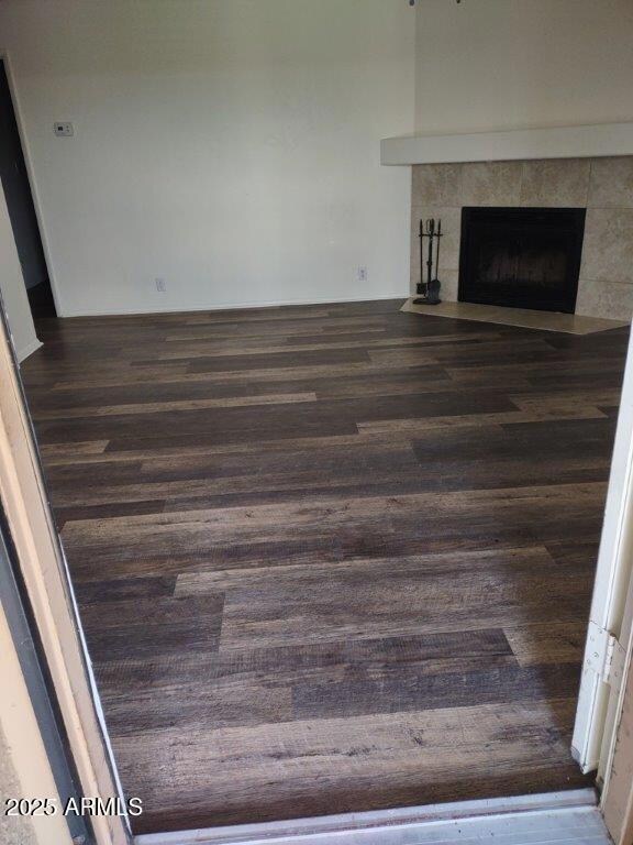 Plank flooring at entry