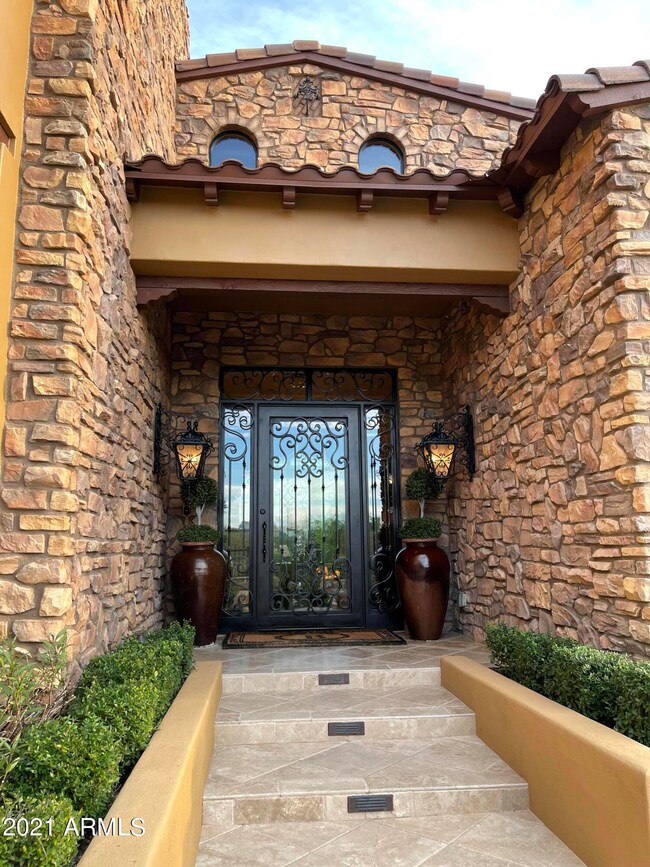 Beautiful Entry through Iron Door