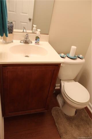 Half bath on the main floor next to laundry room.