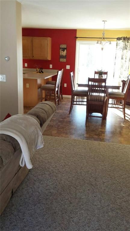 View of dining room from living room.